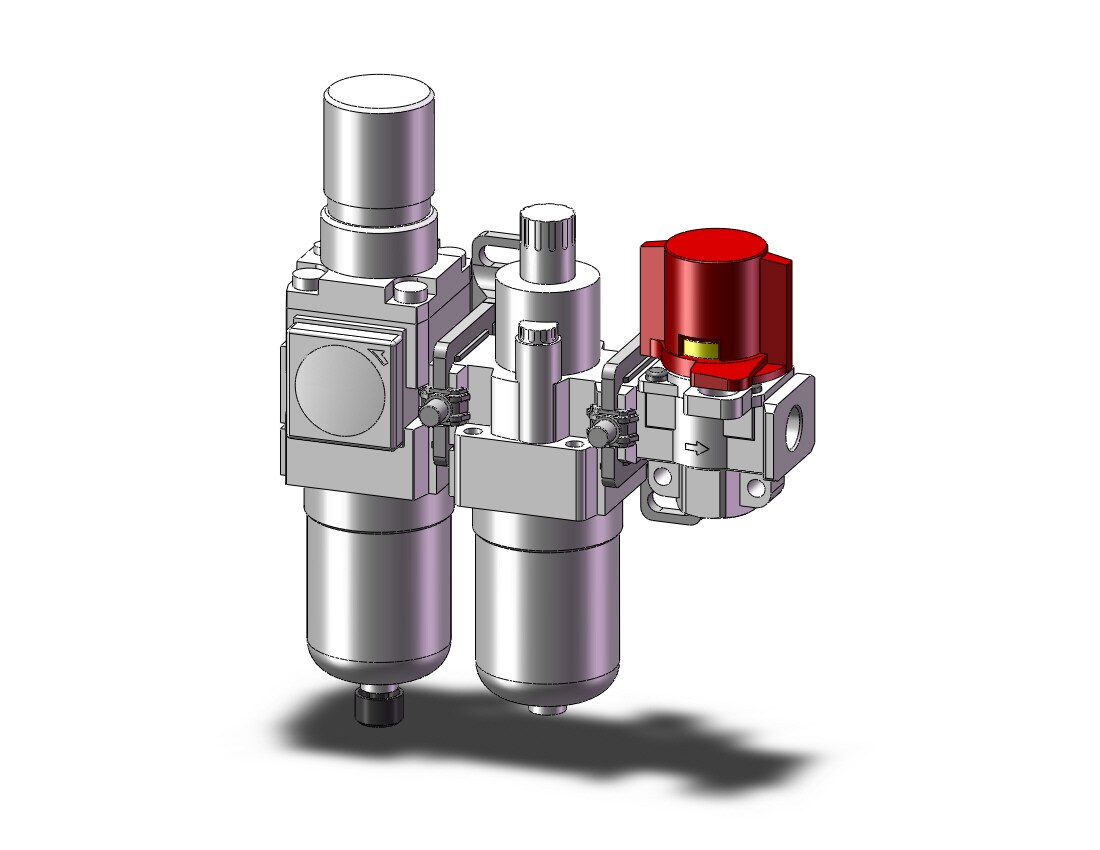 SMC AC20A-N02E-V-CZ-B fr/l combo modular, MODULAR F.R.L.