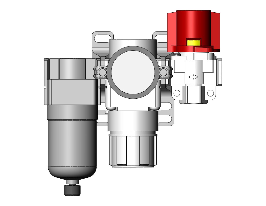 SMC AC20B-N01G-V-16CZ-A f/r combo modular, MODULAR F.R.L.