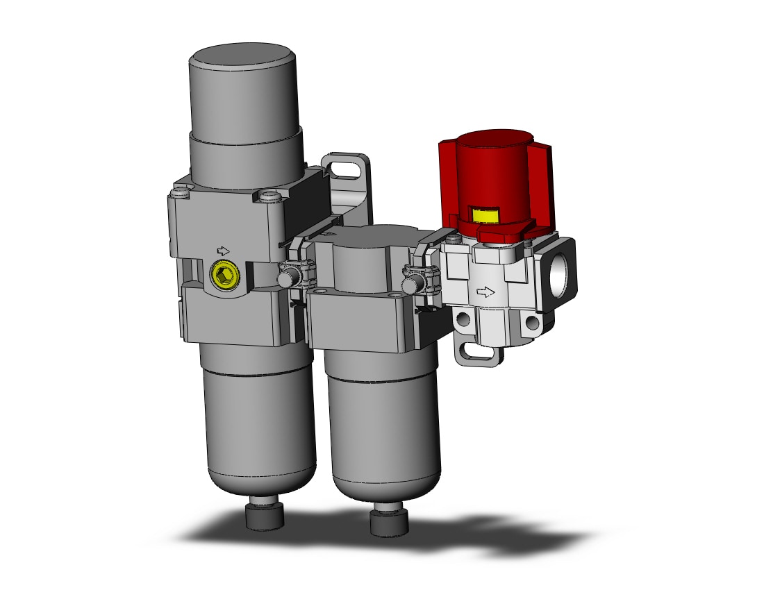 SMC AC20D-N02-V-CZ-A fr/ms combo modular, MODULAR F.R.L.