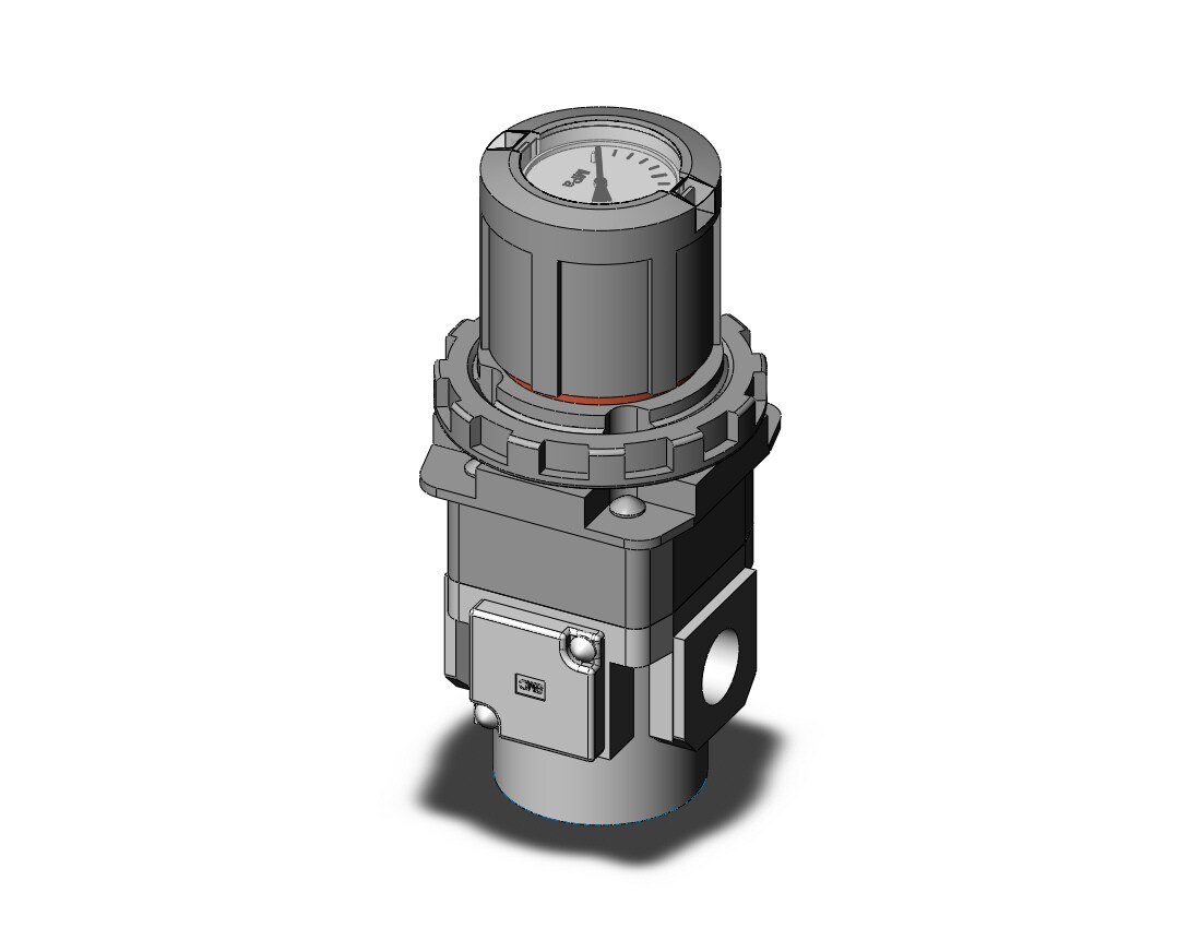 SMC ARG30K-03G4H regulator, gauge-handle, ARG REGULATOR W/PRESSURE GAUGE
