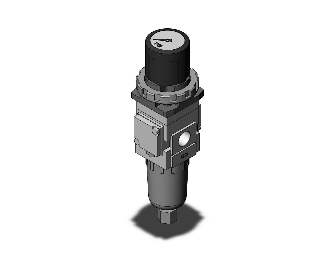 SMC AWG20K-N02G3H-6CNZ filter/regulator w/built in gauge, FILTER/REGULATOR, MODULAR F.R.L. W/GAUGE