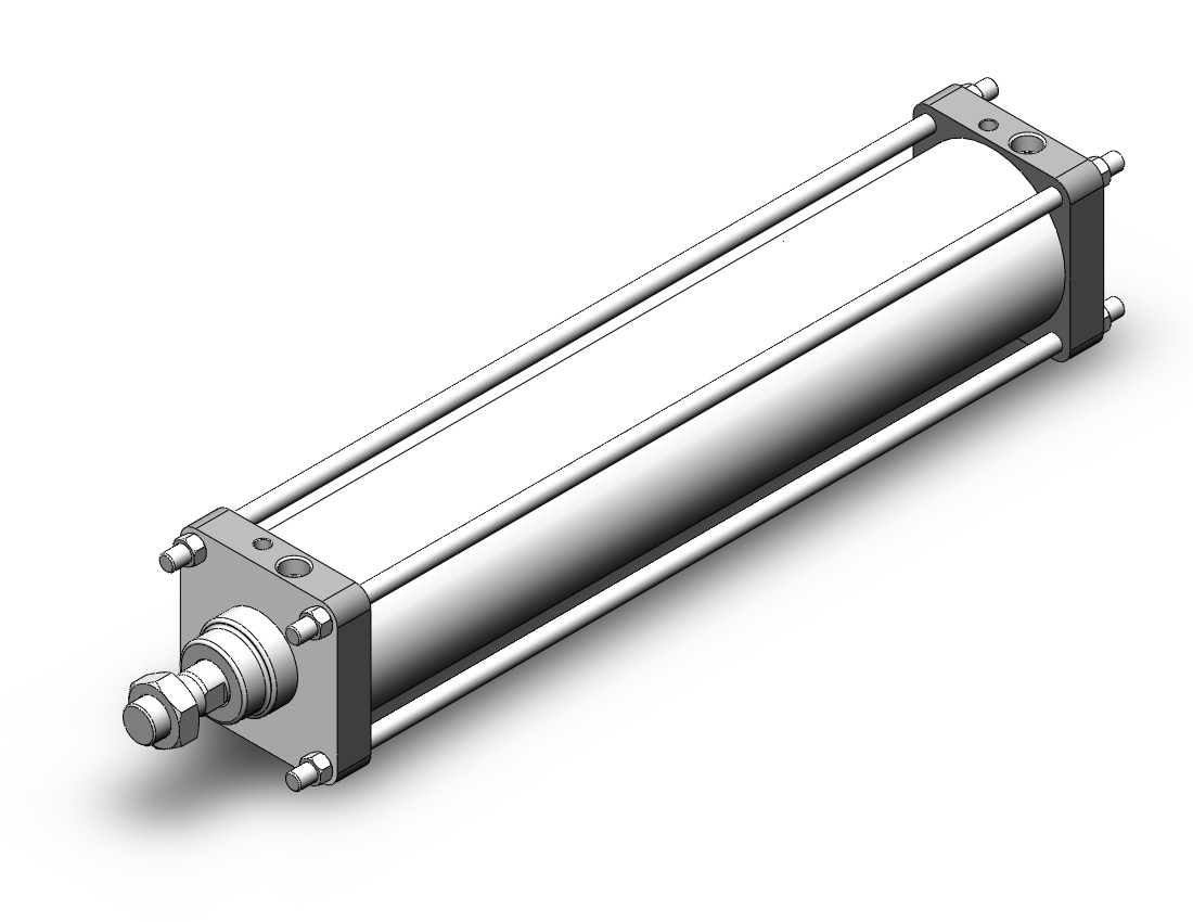 SMC CS2B125TN-600 cylinder, tie rod, cs2, TIE ROD CYLINDER