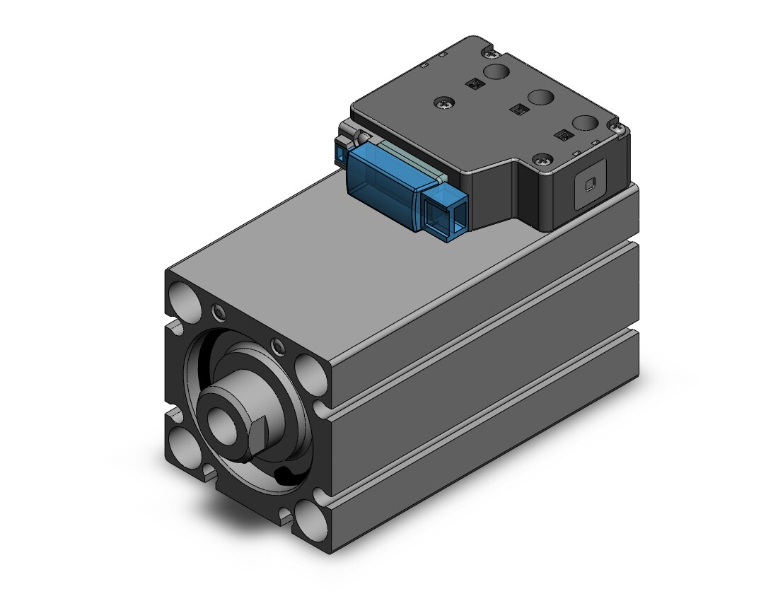 SMC CVQB32-50-5MO cyl w/valve, CVQ COMPACT CYLINDER W/VALVE
