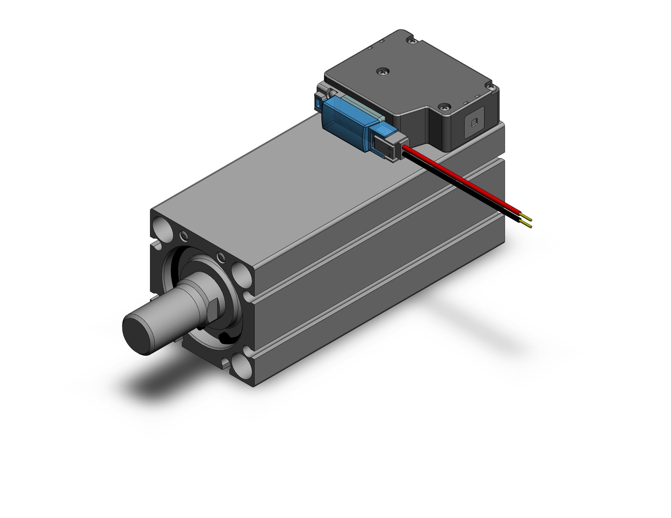 SMC CVQB32-75M-6MP cyl w/valve, CVQ COMPACT CYLINDER W/VALVE