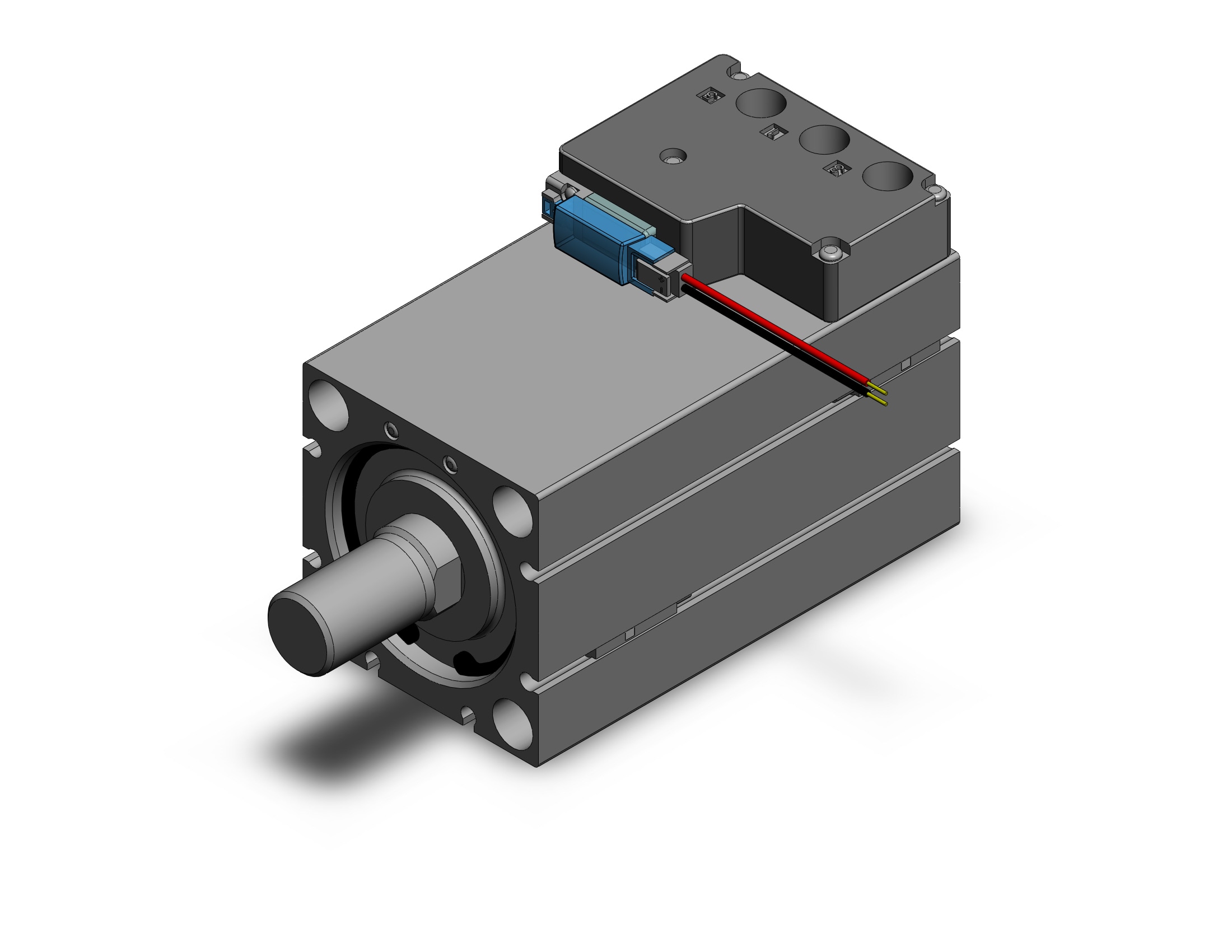 SMC CVQB50-75M-M9BWL-5MZN compact cylinder with solenoid valve, COMPACT CYLINDER W/VALVE