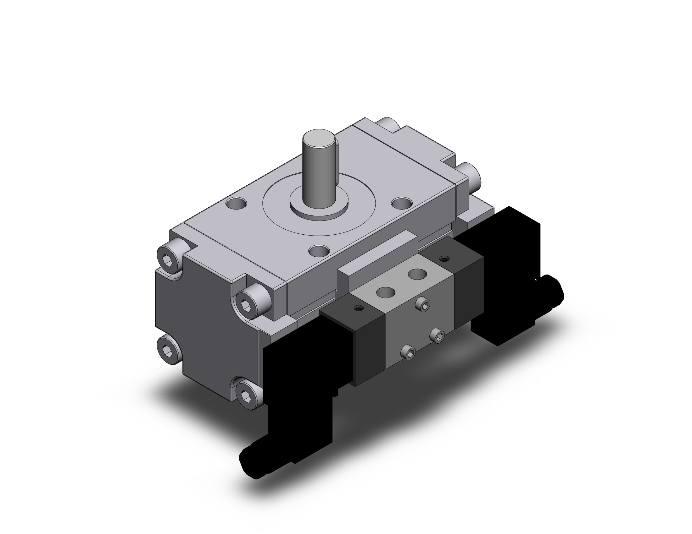 SMC CVRA1BW63-90-45D cyl w/valve, CRA ROTARY ACTUATOR
