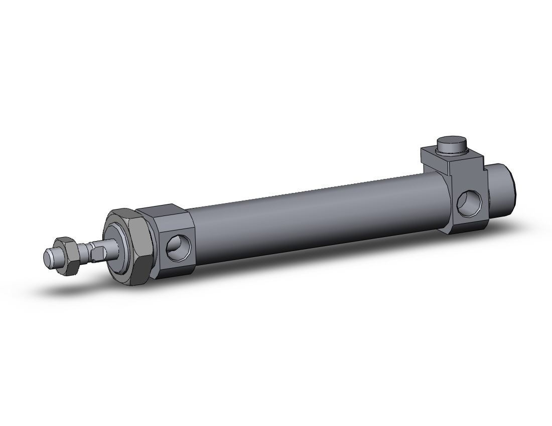 SMC CBM2B20-75-HN cyl, round body, end lock, CM2/CM3 ROUND BODY CYLINDER***