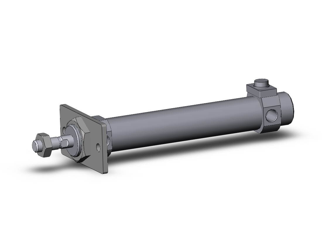 SMC CBM2F25-100-HN cyl, round body, end lock, CM2/CM3 ROUND BODY CYLINDER***