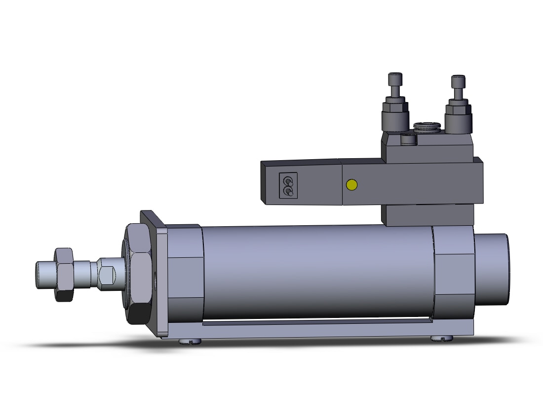 SMC CDVM5F32F-50-15G cylinder, valve mounted, dbl acting, ROUND BODY CYLINDER W/VALVE
