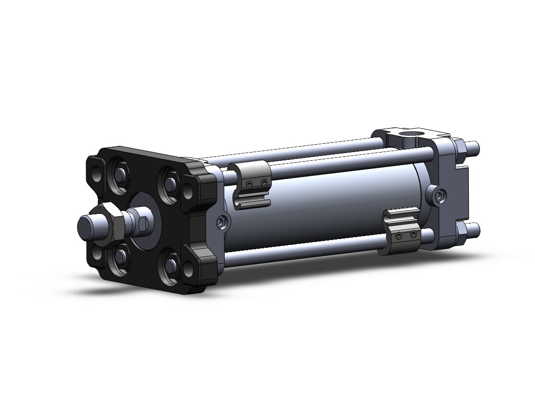 SMC CDBA2F40-100-RN-A54L cyl, tie rod, locking, CBA1/CBA2 TIE-ROD CYL END LOCK