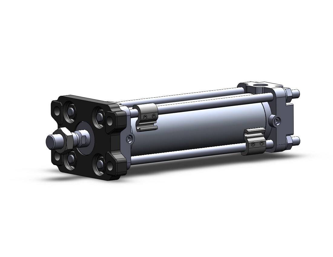 SMC CDBA2F40-125-HN-A33C cyl, tie rod, end lock, CBA1/CBA2 TIE-ROD CYL END LOCK
