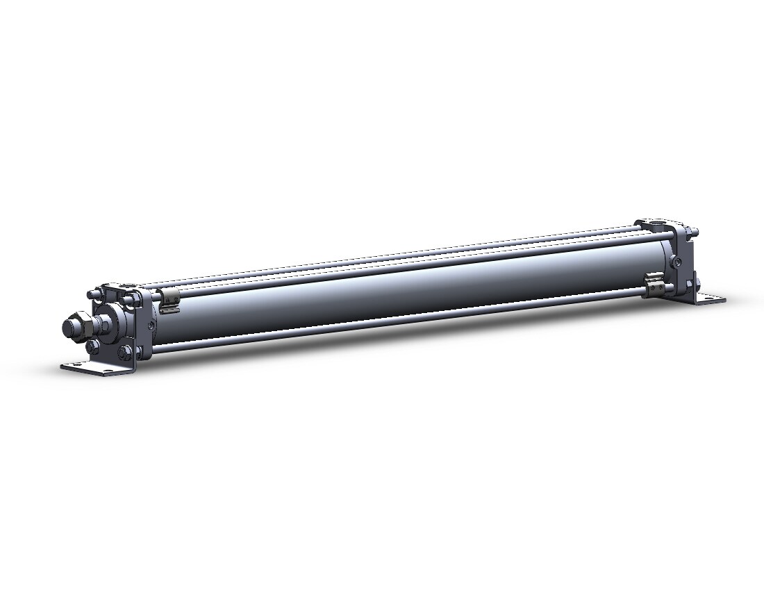 SMC CDBA2L50-600-HN-A53L cyl, tie rod, locking, CBA1/CBA2 TIE-ROD CYL END LOCK