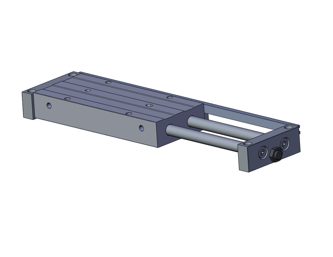 SMC CDBXWM16-100-A73L3 cylinder, slide unit, double rod type, GUIDED CYLINDER