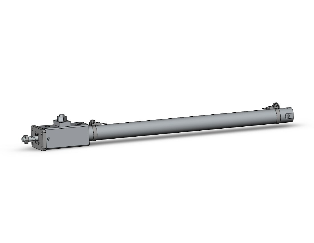 SMC CDLG1FN25-400-E-M9B-C clg1, fine lock cylinder, ROUND BODY CYLINDER W/LOCK