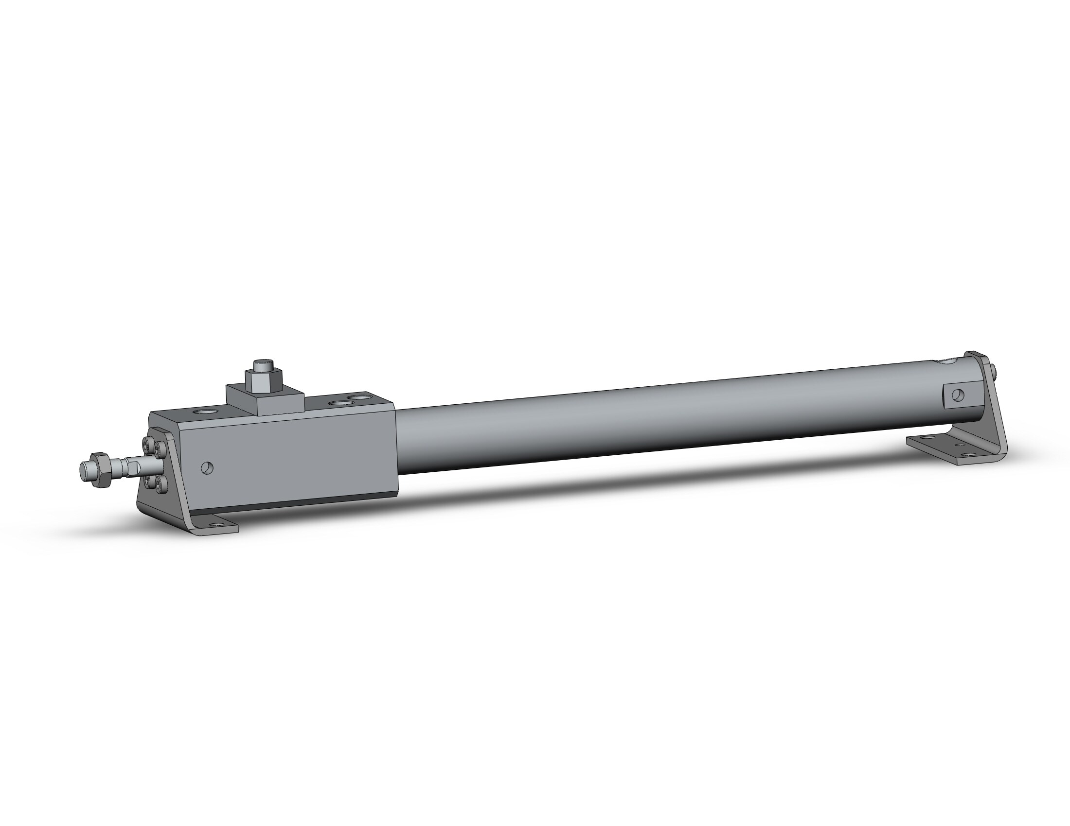 SMC CDLG1LN20-200-D clg1, fine lock cylinder, ROUND BODY CYLINDER W/LOCK