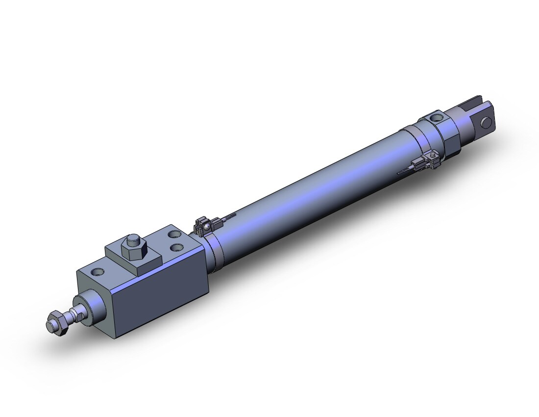 SMC CDLM2D32-200-E-M9PZ-C cylinder, air, ROUND BODY CYLINDER W/LOCK