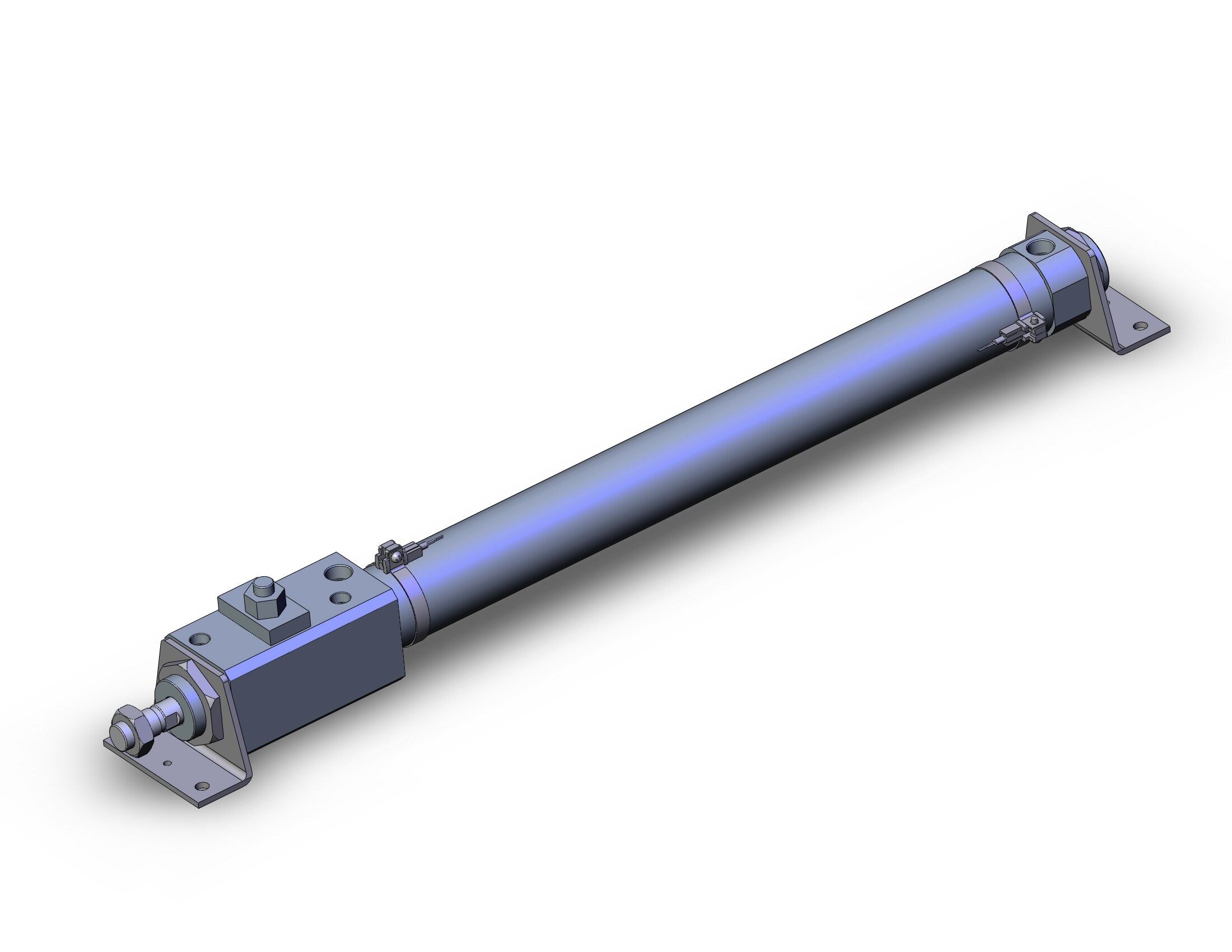 SMC CDLM2L40-350-D-M9BWL-C cylinder, air, ROUND BODY CYLINDER W/LOCK