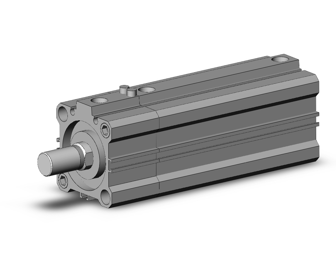 SMC CDLQA40-75DCM-F cyl, compact with lock, COMPACT CYLINDER W/LOCK