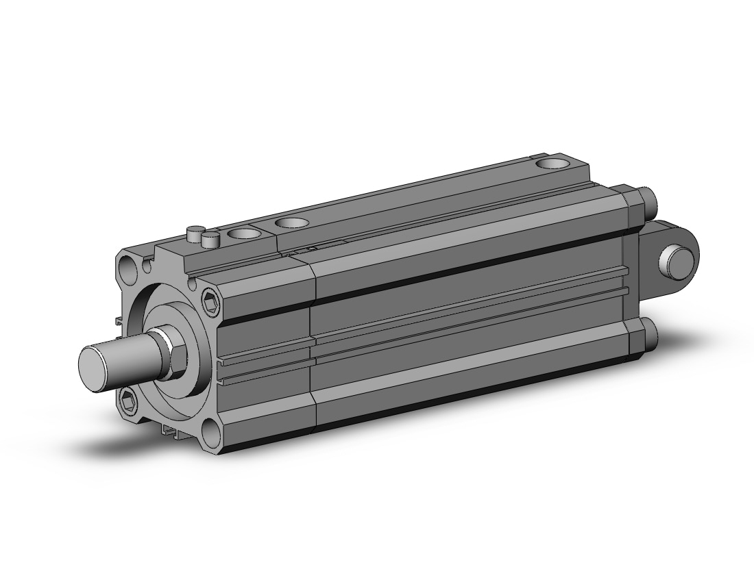 SMC CDLQD40-75DCM-B-A93L cyl, compact with lock, COMPACT CYLINDER W/LOCK