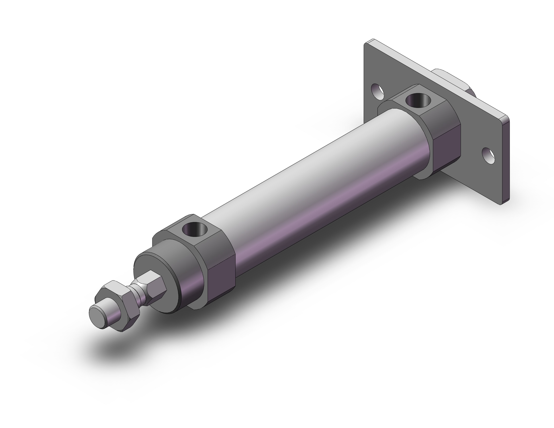 SMC CDM2KG25-75Z cylinder, air, ROUND BODY CYLINDER