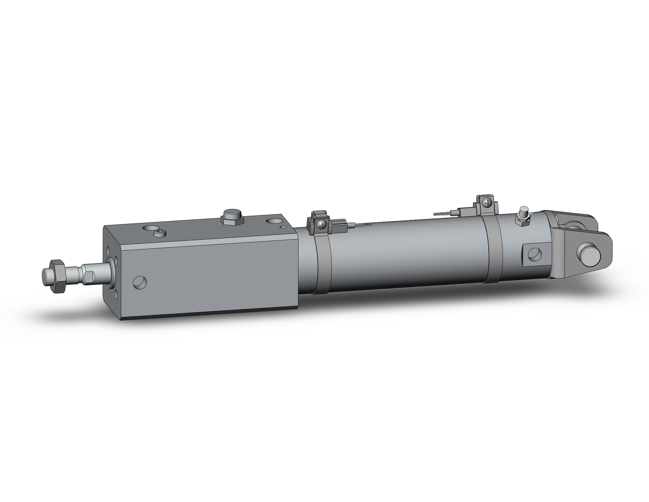 SMC CDNGDA32-100-D-M9B4-C cng, cylinder with lock, ROUND BODY CYLINDER W/LOCK