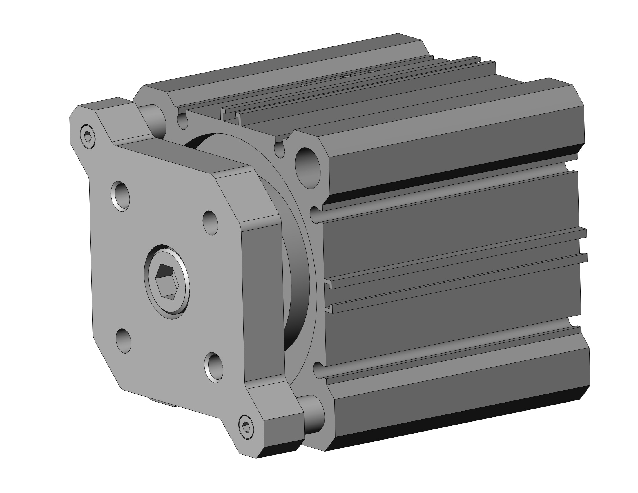SMC CDQMA63-30-M9PSAPC compact guide rod cylinder, cqm, COMPACT CYLINDER W/GUIDE