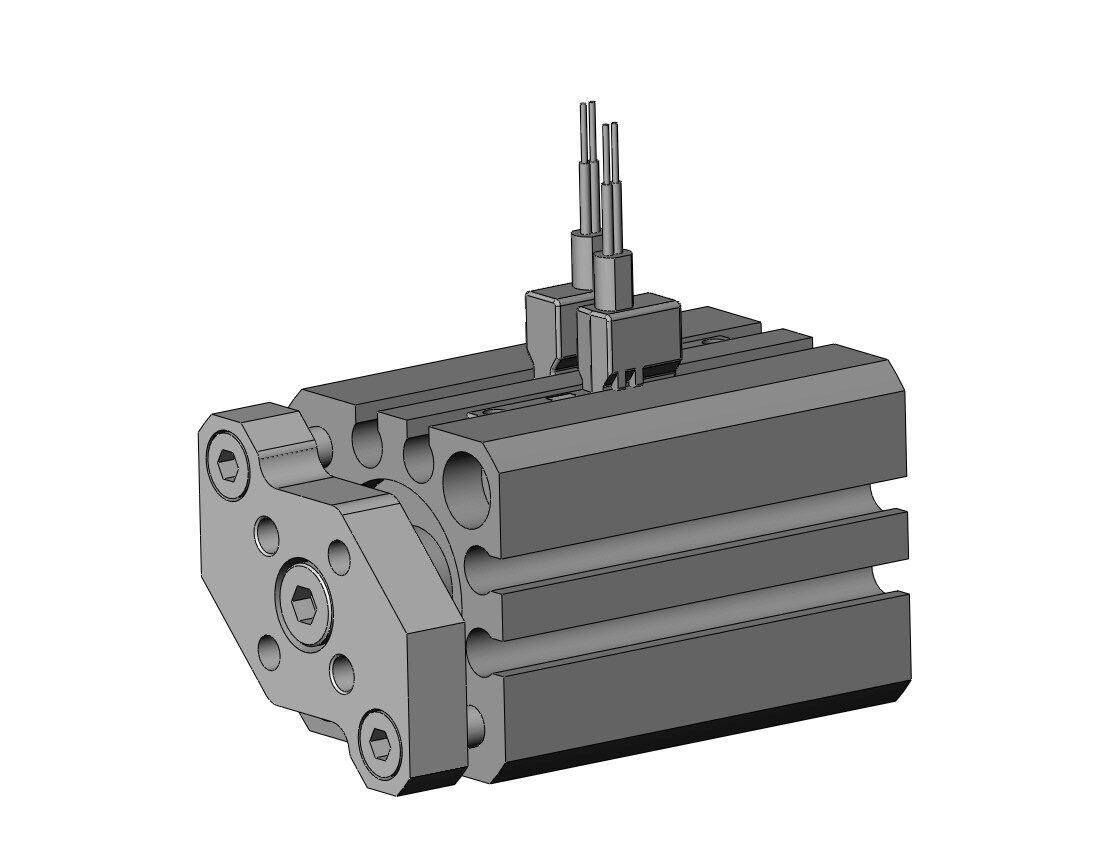 SMC CDQMB16-20-M9BWVSDPC compact guide rod cylinder, cqm, COMPACT CYLINDER W/GUIDE