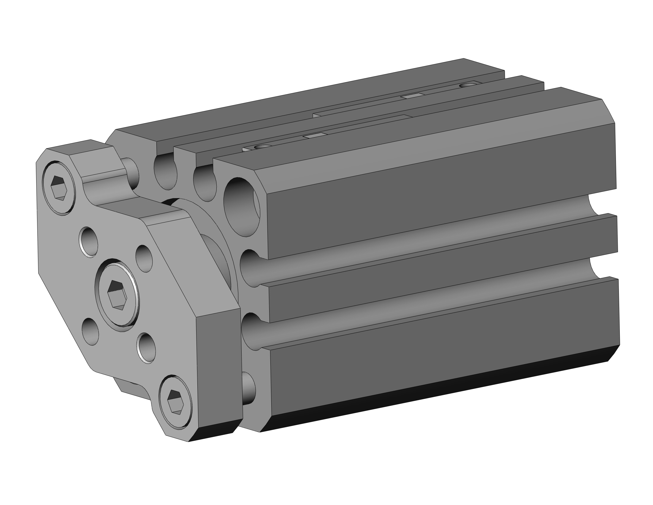 SMC CDQMB16-25-M9PM compact guide rod cylinder, cqm, COMPACT CYLINDER W/GUIDE