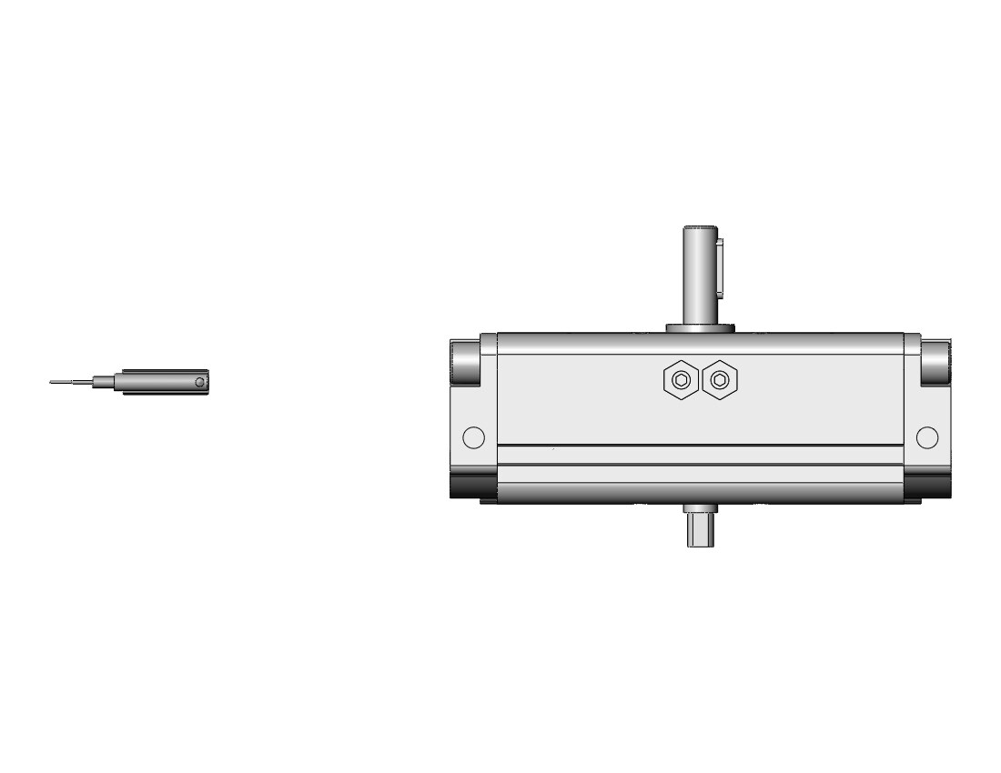 SMC CDRA1BW30-180Z-M9NL actuator, rotary, CRA ROTARY ACTUATOR