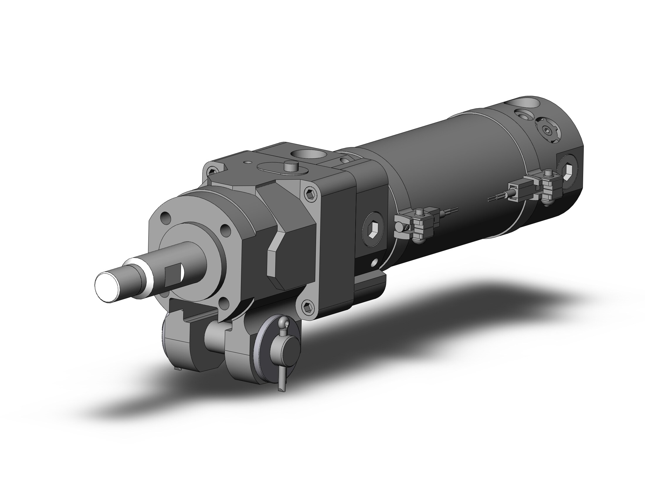 SMC CLK2GA40-75-B-A93L cyl, clamp w/lock, auto-sw, CLK CLAMP CYLINDER W/LOCK