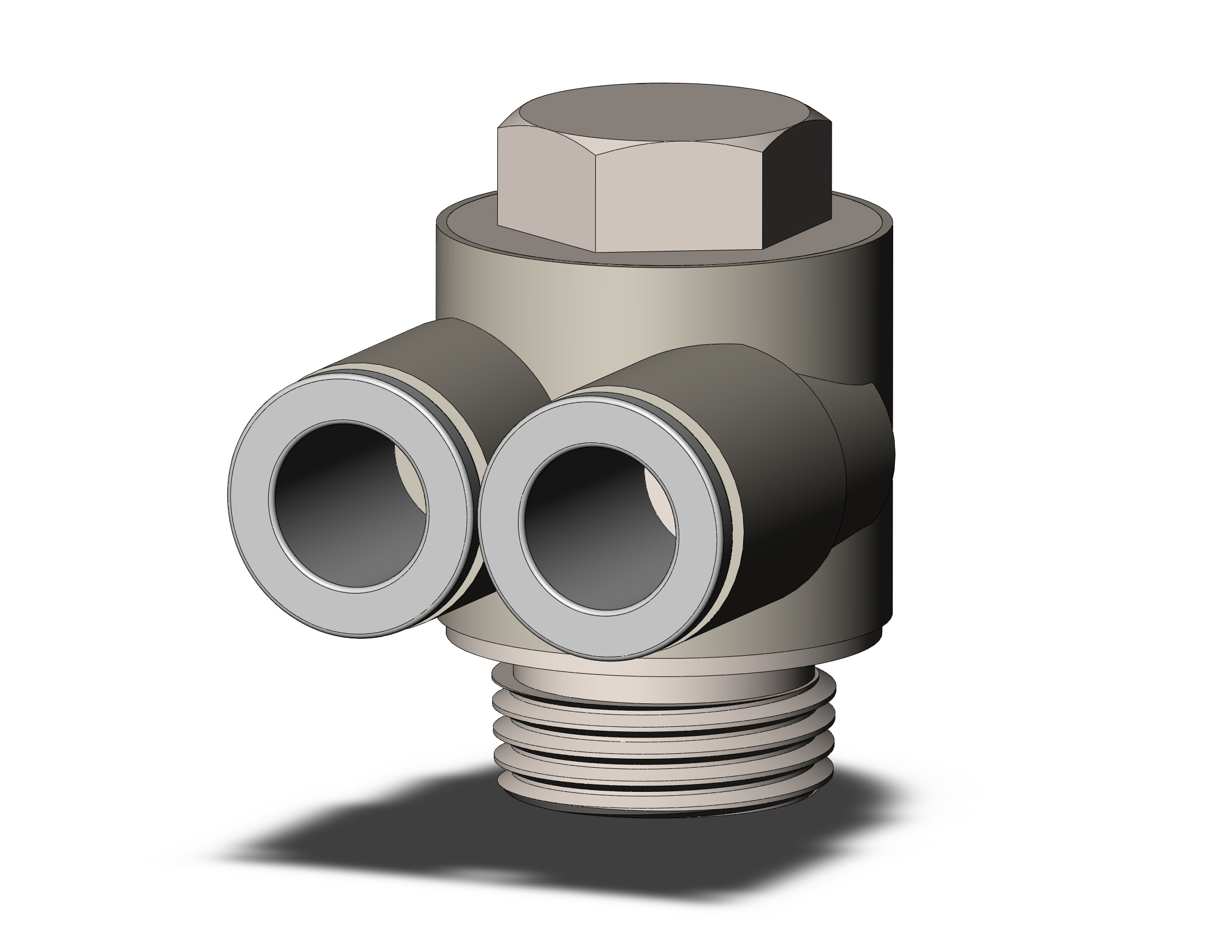 SMC KQ2Z08-03NP fitting, gr uni male elbow, KQ2 FITTING (sold in packages of 10; price is per piece)