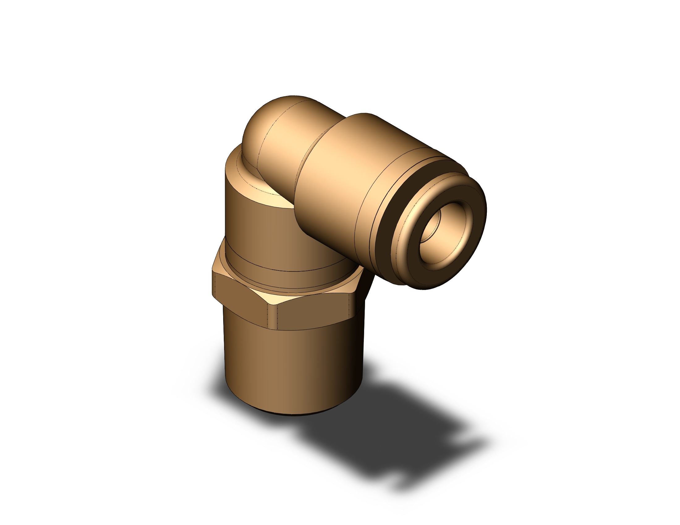 SMC KV2L07-35S fitting, male elbow, KV2 FITTING