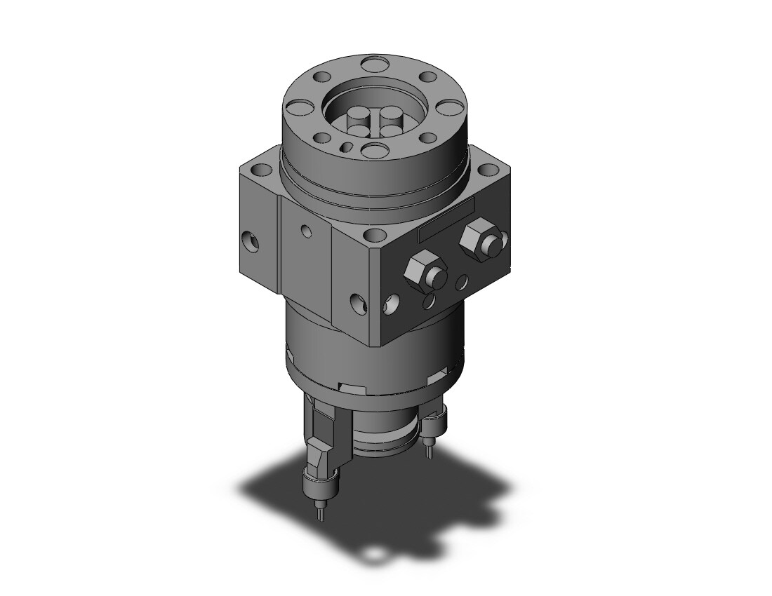 SMC MDSUB20-180S-R73CZ cyl, rotary table, sgl vane, MSU ROTARY ACTUATOR W/TABLE