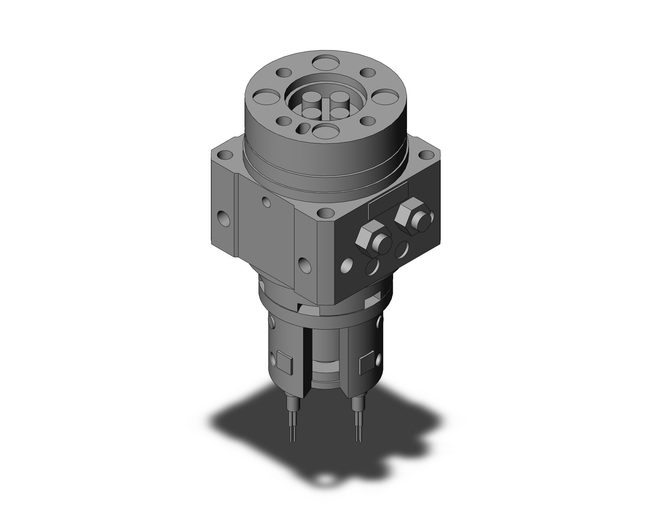 SMC MDSUB3-90S-S9PSAPCS cyl, rotary table, sgl vane, MSU ROTARY ACTUATOR W/TABLE