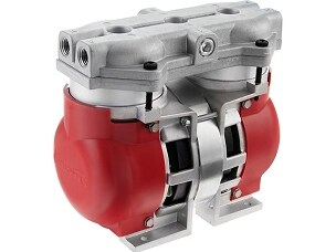 2320Z1B3624W Thomas Oil-less WOB-L® Piston Compressor / Vacuum Pump - Voltage: 24V DC