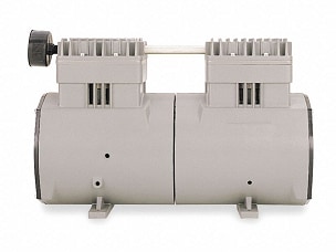 2807CE72 Thomas Oil-less WOB-L® Piston Compressor / Vacuum Pump - Voltage: 115V AC (60 Hz)