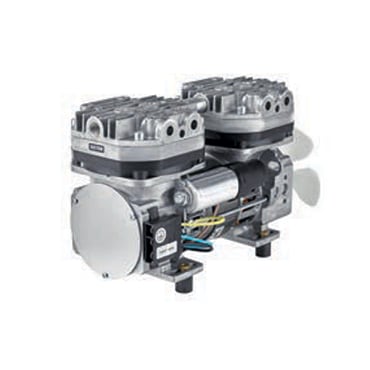 8211-0106 Thomas Oil-less Diaphragm Vacuum Pump  - Voltage: 230V AC (50 Hz)