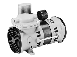 107CAB18 Thomas Oil-less Diaphragm Compressor / Vacuum Pump - Voltage: 110V-115V AC (50/60 Hz)