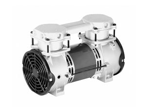 2380CE32W Thomas Oil-less WOB-L® Piston Compressor / Vacuum Pump - Voltage: 115V AC (60 Hz)