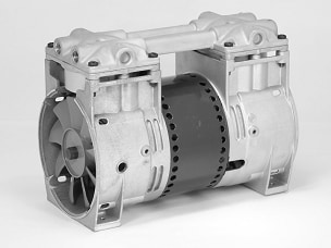 2660E48XNTLSXX Thomas Oil-less WOB-L® Piston Compressor / Vacuum Pump - Voltage: 115V AC (60 Hz)