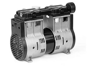 2775CE70 Thomas Oil-less WOB-L® Piston Compressor / Vacuum Pump - Voltage: 115V AC (60 Hz)