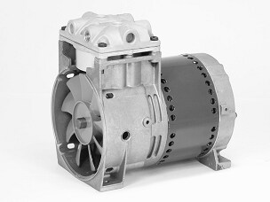 668E44XNTLSXX Thomas Oil-less WOB-L® Piston Compressor / Vacuum Pump - Voltage: 115V AC (60 Hz)