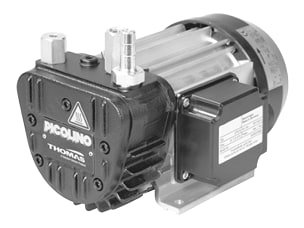 DTE6 (3-ph) Thomas / Rietschle DTE 6 (3-ph) Oil-less Rotary Vane Compressor