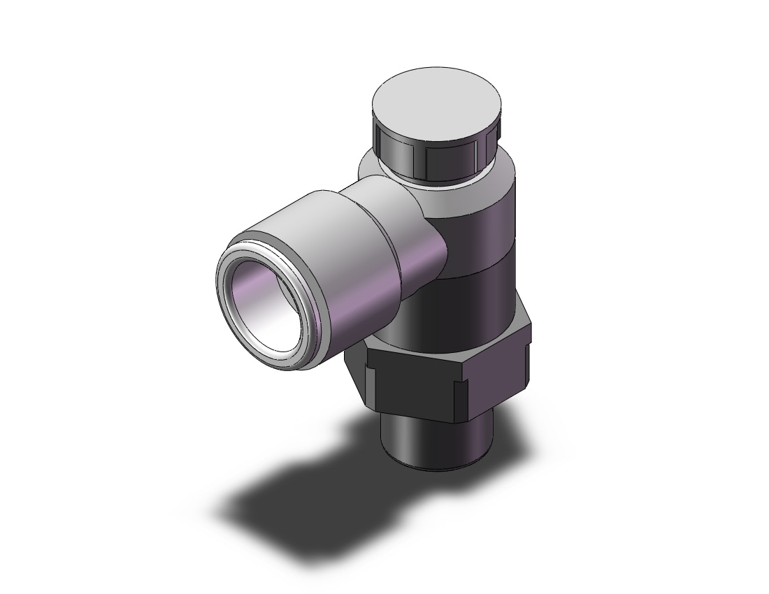 SMC AS3201F-N02-12SA flow control w/fitting, FLOW CONTROL W/FITTING***