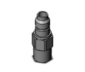 SMC KKA3P-02M s coupler, stainless steel, KKA S COUPLERS
