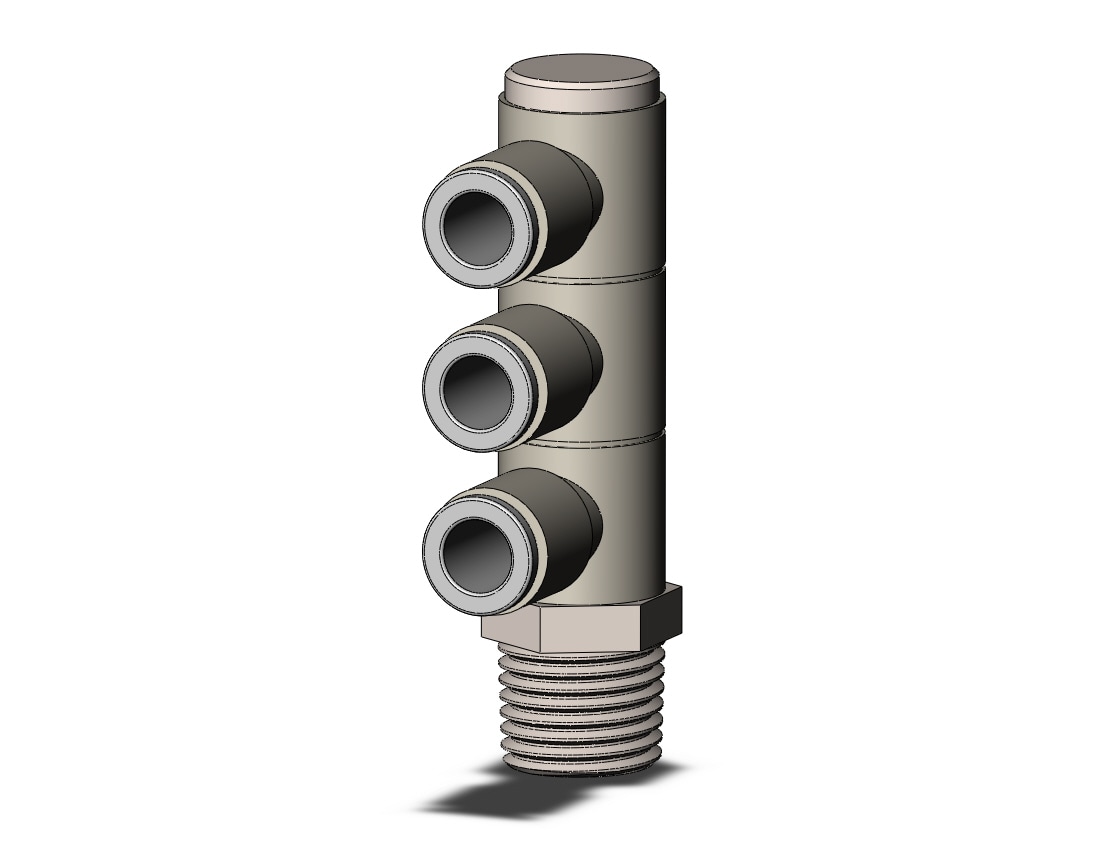 SMC KQ2VT06-02NS fitting, tple uni male elbow, KQ2 FITTING (sold in packages of 10; price is per piece)