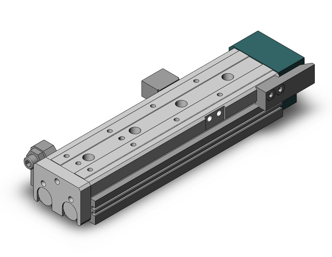 SMC MXQ20-125CSR cyl, slide table, GUIDED CYLINDER