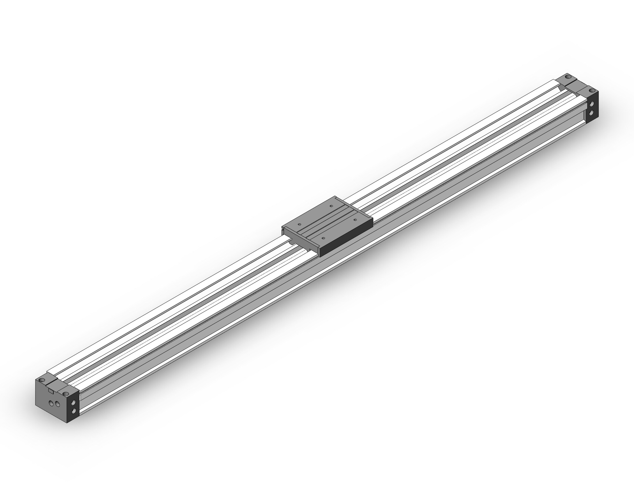 SMC MY1M50TF-1600 slide bearing guide type, RODLESS CYLINDER