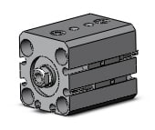 SMC RDQB20-15-M9N cyl, compact, air cushion, sw capable, COMPACT CYLINDER