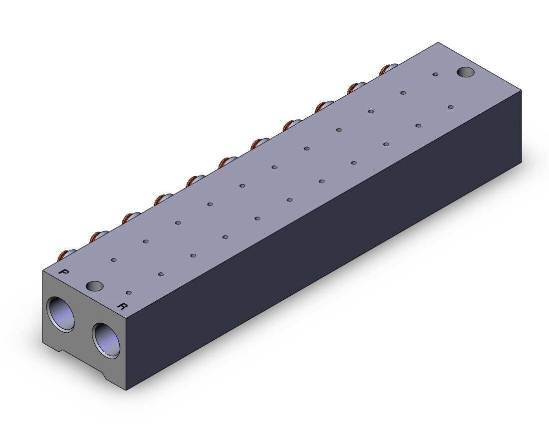 SMC SS5YJ5-42-11-01N mfld base, SS5YJ5 MANIFOLD SYJ5000 5/PORT